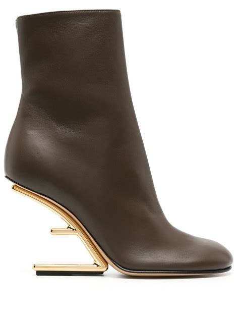 brown leather boots fendi|fendi boots 2021.